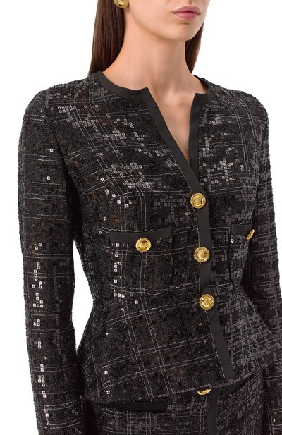 Жакет с отделкой пайетками GIAMBATTISTA VALLI, арт. 25SSPVCA6106-23LAB, фото 5