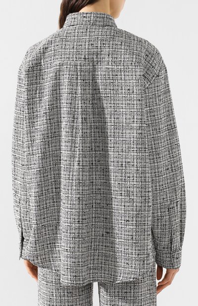 Рубашка из смеси хлопка и льна TOTEME, арт. N0VELLA 201-711-702, фот о 4