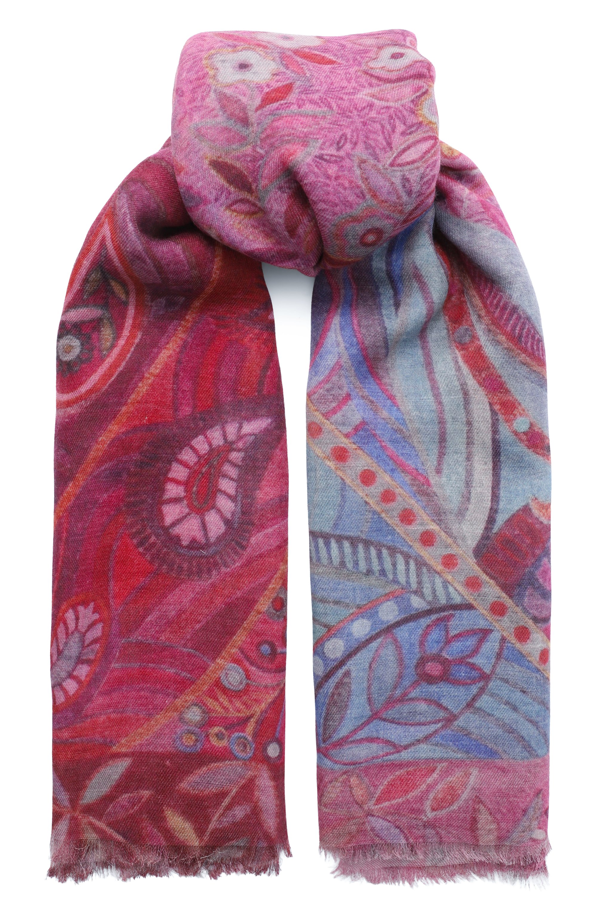 Шаль восточный орнамент из кашемира и шерсти GOURJI, арт. 91126755/4151117, фото 1