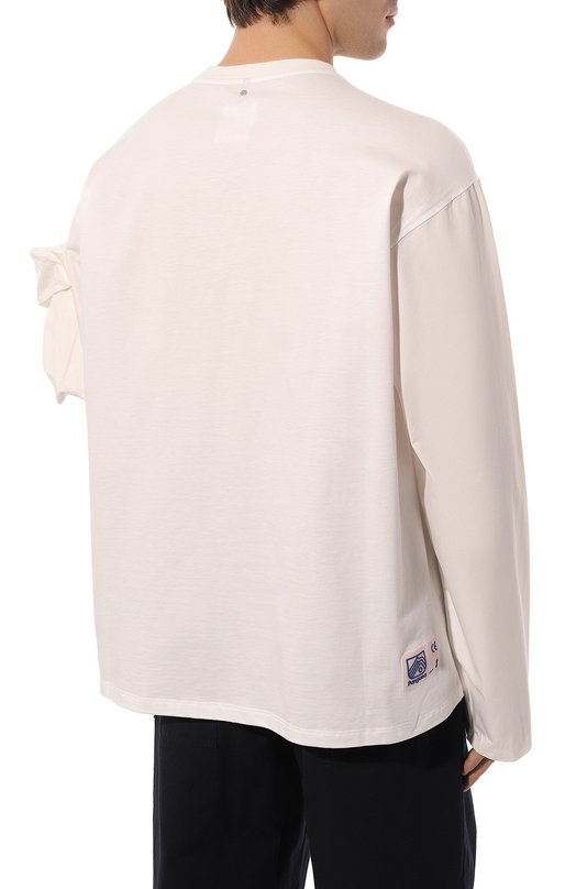 Хлопковый лонгслив Oamc Белый, фото 4