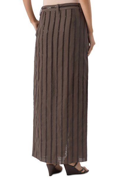 Хлопковая юбка BRUNELLO CUCINELLI, арт. MH911G3786, фото 4