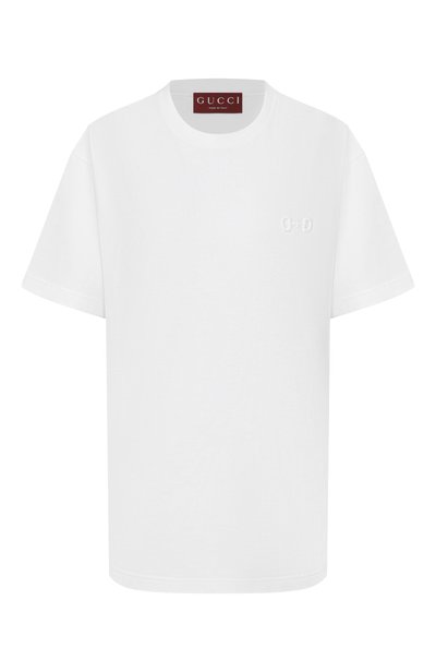 Женская хлопковая футболка GUCCI, арт. 837959/XJHMR