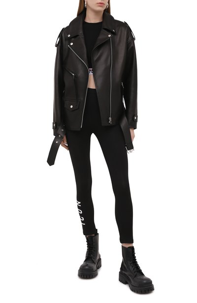 Хлопковые легинсы DSQUARED2, арт. D8N473450, фото 2