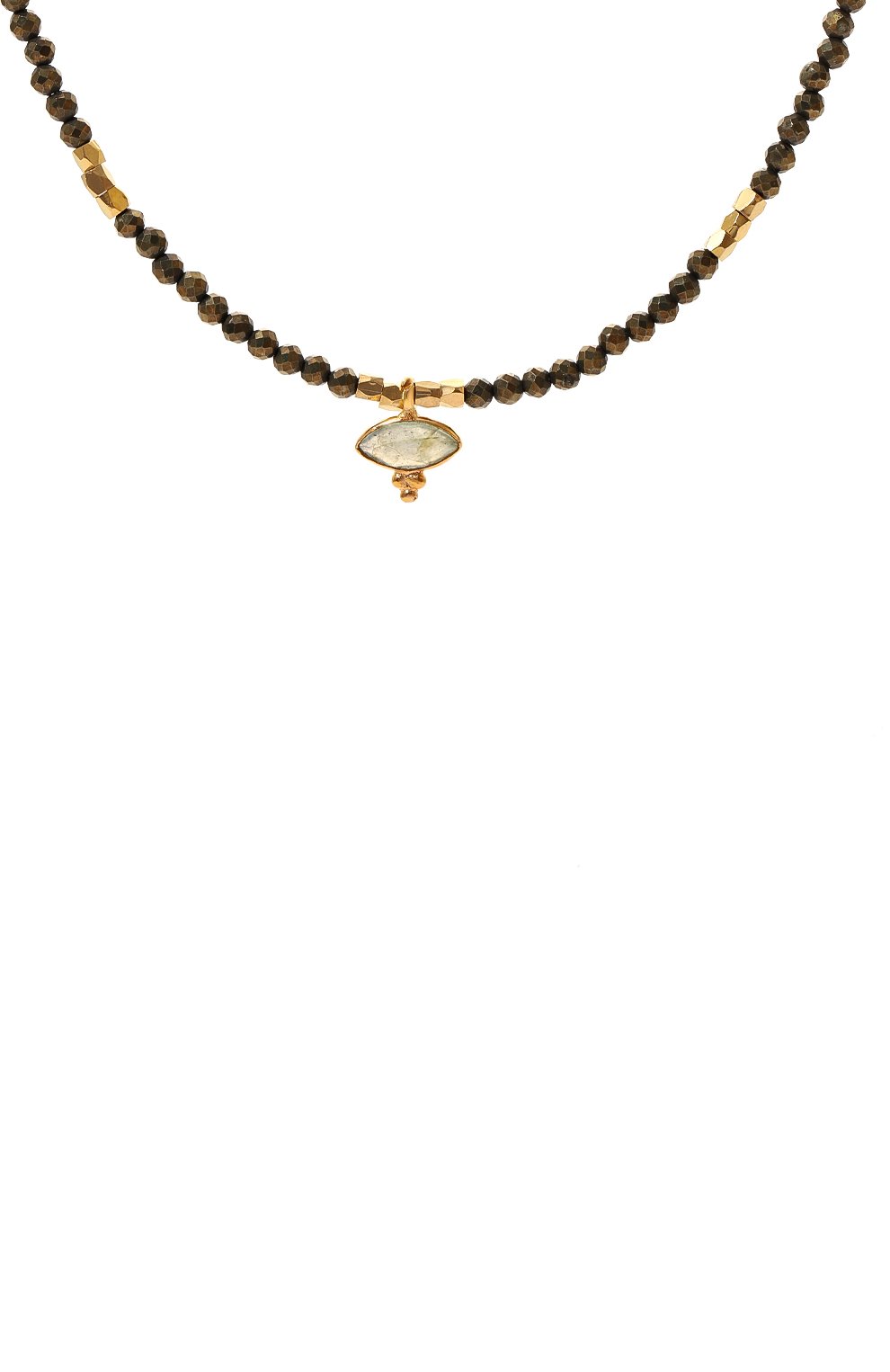 Колье HANKA_IN темно-серого цвета по цене 18900 руб., арт. EYE-CH-PYR-LAB-1M, фото 3 Колье HANKA_IN, арт. EYE-CH-PYR-LAB-1M, фото 3