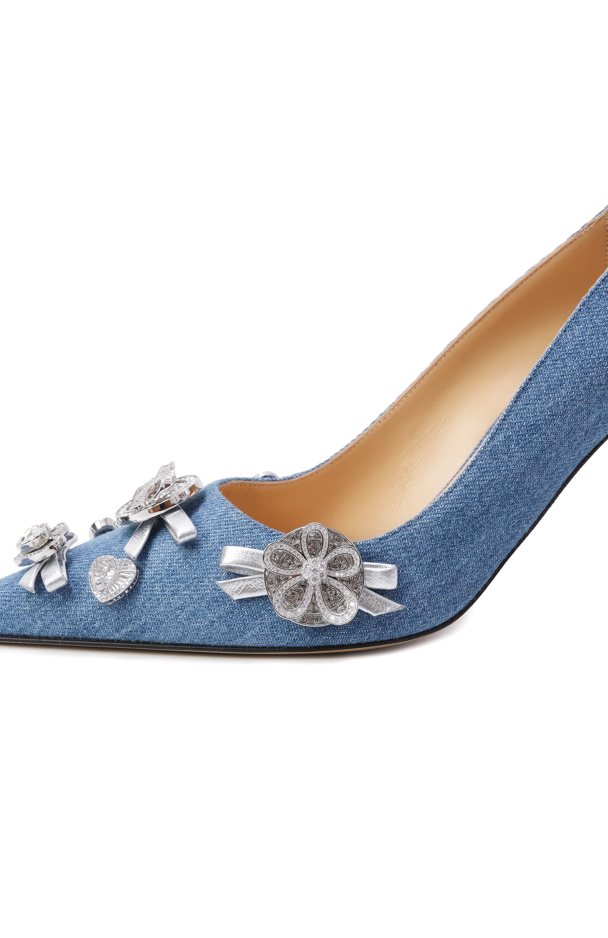 Текстильные туфли crystal buttons 85 MACH & MACH, арт. R25-S0870-85-X21-B27, фото 7