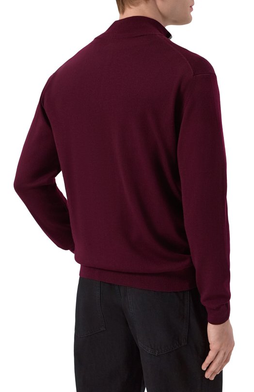 Шерстяной джемпер Daniele Fiesoli DF9046 Бордовый  DF9046 Фото 4