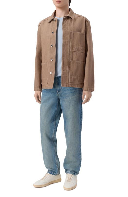 Джемпер из шелка и хлопка 12 STOREEZ 136315 Голубой  136315 Фото 2