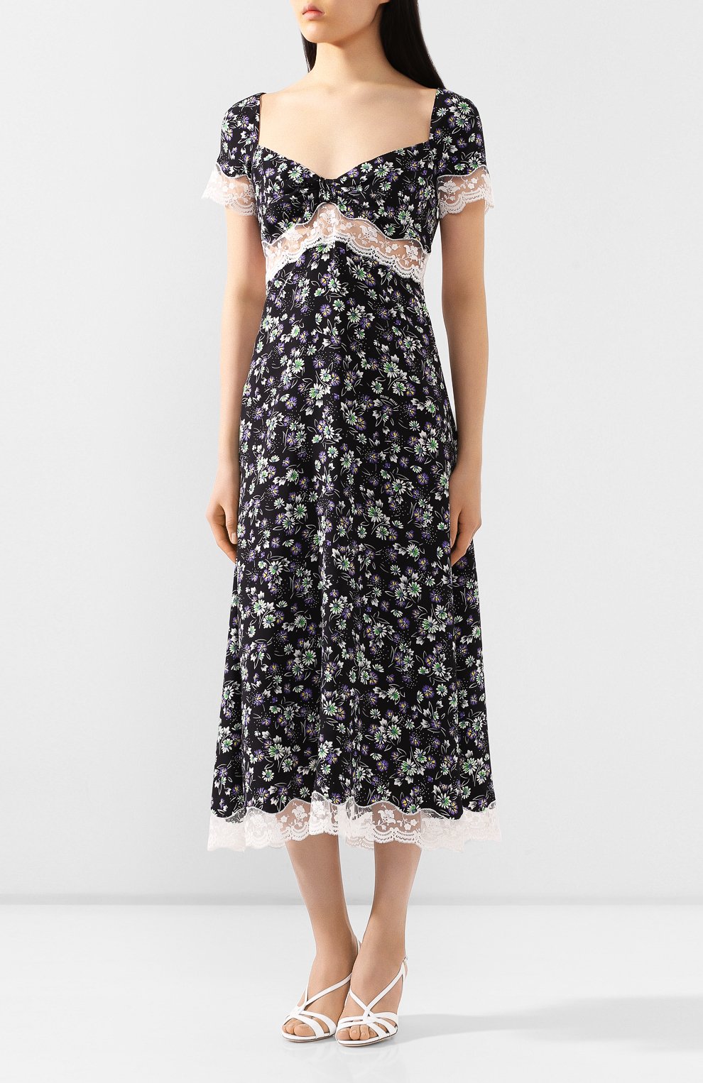 Шелковое платье MIU MIU, арт. MF3597-1WBC-F0002, фото 3