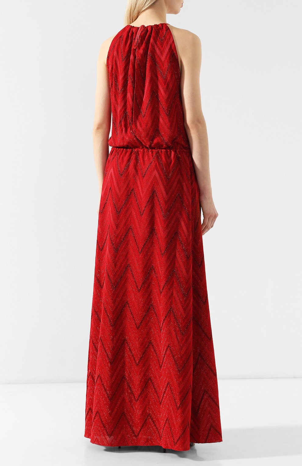 Платье из смеси хлопка и вискозы M MISSONI красного цвета по цене 39900 руб., арт. 2DG00010/2J0005, фото 4 Платье из смеси хлопка и вискозы M MISSONI, арт. 2DG00010/2J0005, фото 4