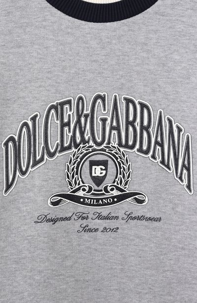 Хлопковый свитшот DOLCE & GABBANA, арт. L4JWNU/G7P6H_001, фото 3
