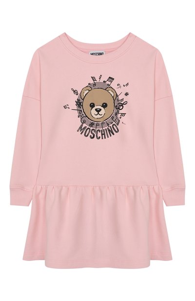 Хлопковое платье MOSCHINO, арт. HDV0GS/LCA23/4-8