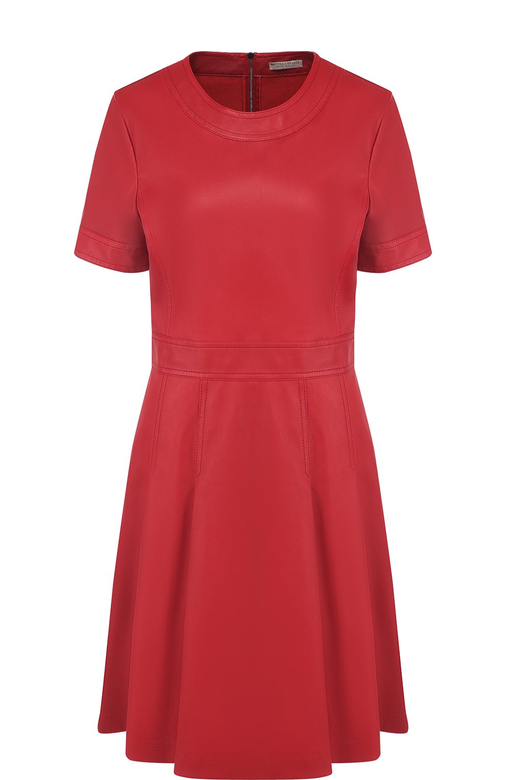 Кожаное мини-платье с круглым вырезом BOTTEGA VENETA, арт. 519949/VENV0, фото 1