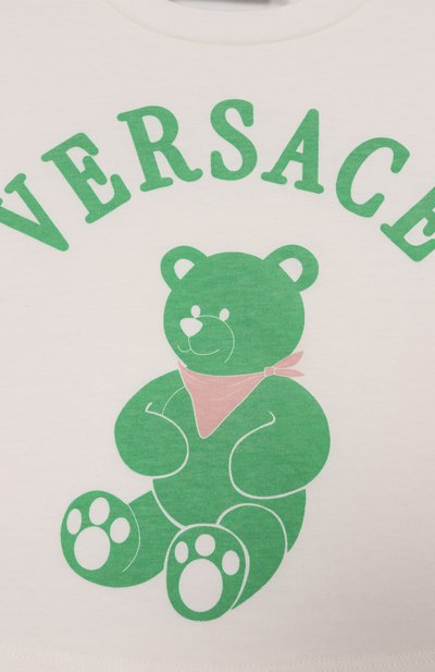 Хлопковая футболка VERSACE, арт. 1018183/1A13082/4A-6A, фото 3