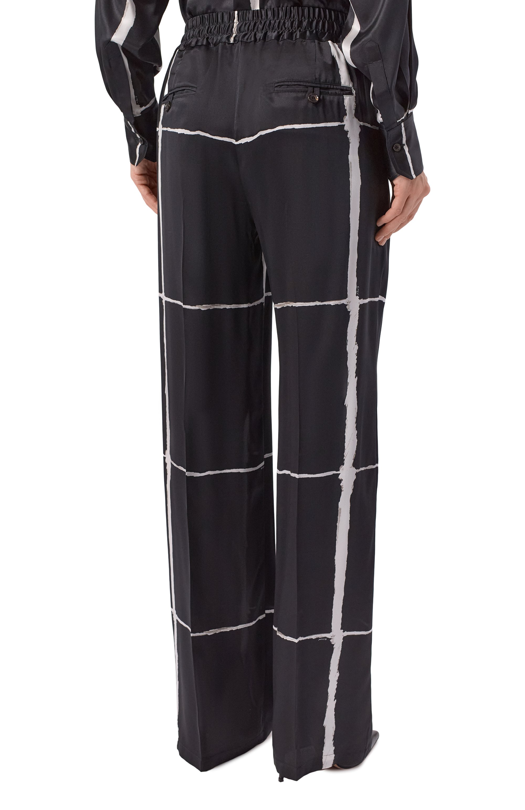 Атласные брюки KITON, арт. D48122K0873G06, фото 4