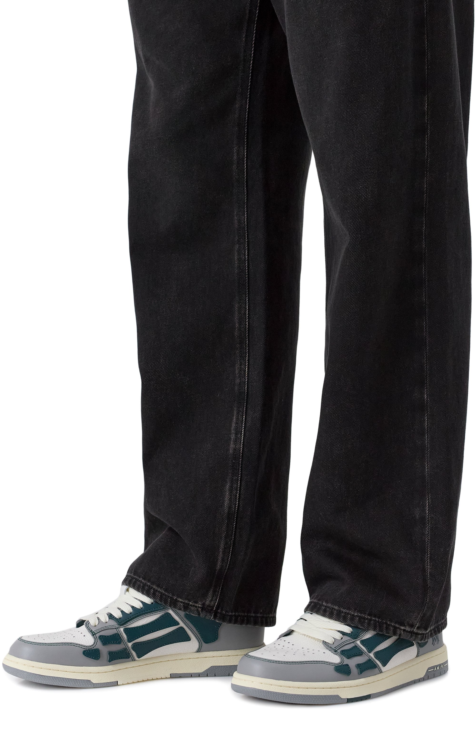 Кожаные кеды varsity skel top AMIRI, арт. AMF0SR1077, фото 3