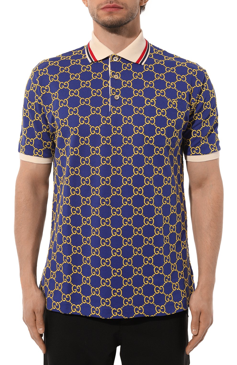 Хлопковое поло GUCCI, арт. 753572/XJFUG, фото 3