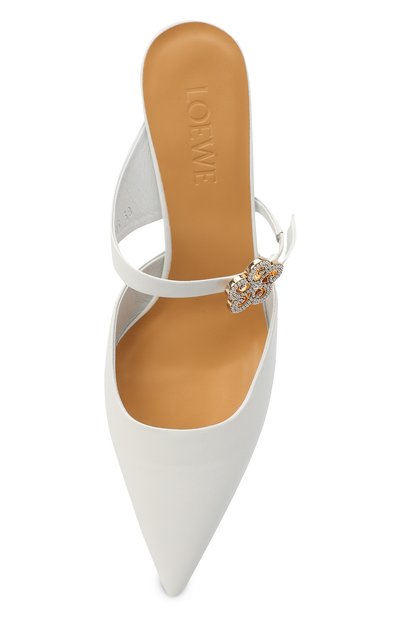 Кожаные мюли LOEWE белого цвета по цене 92050 руб., арт. L814S01X14, фото 5 Кожаные мюли LOEWE, арт. L814S01X14, фото 5