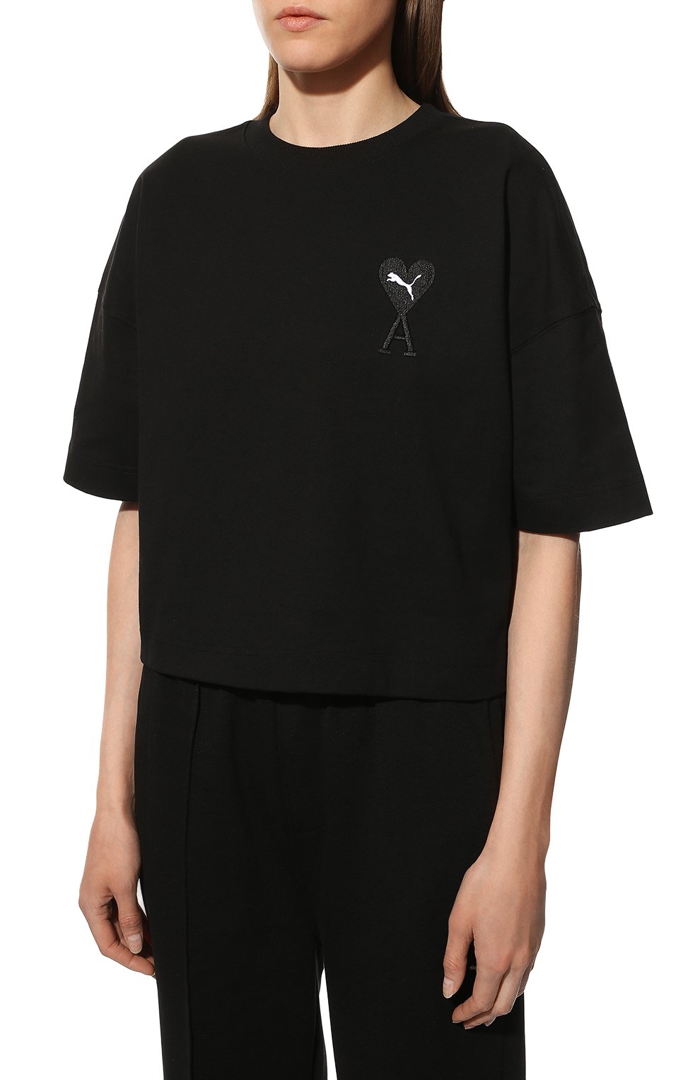 Хлопковая футболка puma x ami PUMA, арт. 53407301, фото 3