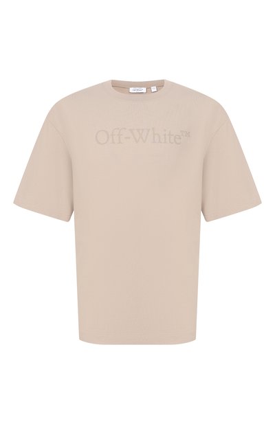 Мужская хлопковая футболка OFF-WHITE, арт. 0MAA120S26JER00H