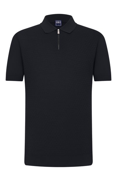 Мужская хлопковое поло FEDELI, арт. MU0D5853/GIZA LIGHT DUSTY