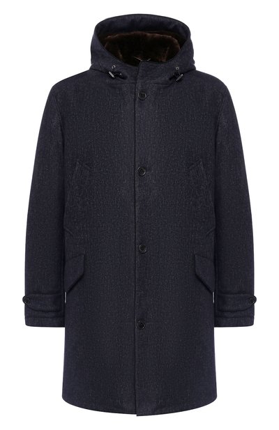 Кашемировая парка с внутренней меховой отделкой LORO PIANA, арт. FAI3716, фото 1