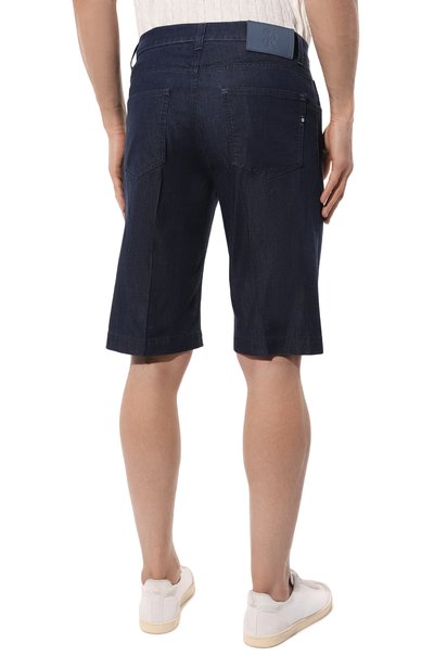 Джинсовые шорты STEFANO RICCI темно-синего цвета по цене 79150 руб., арт. MFT4201261/T77BL, фото 4 Джинсовые шорты STEFANO RICCI, арт. MFT4201261/T77BL, фото 4