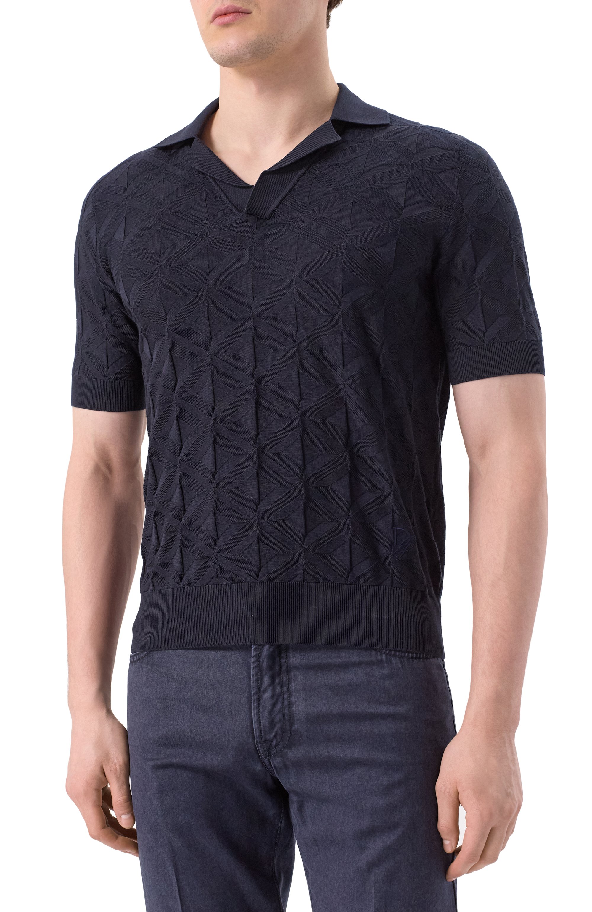 Шелковое поло DOLCE & GABBANA, арт. GXZ56Z/JBSLG, фото 3