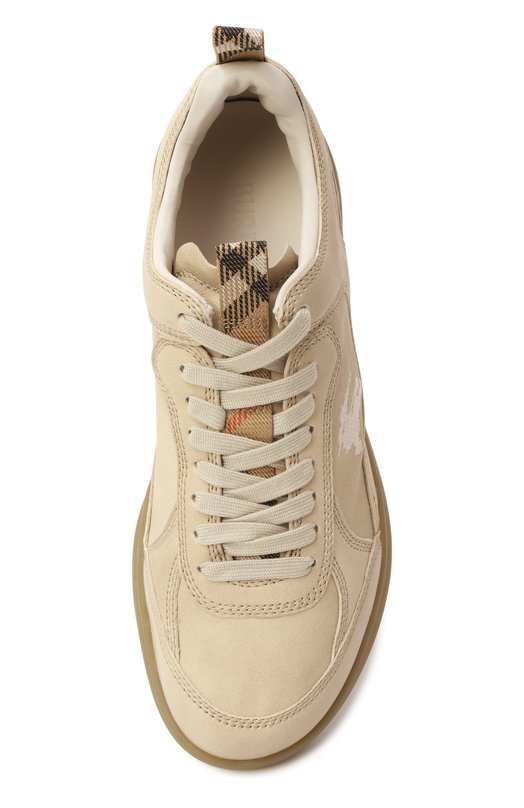 Кожаные кроссовки Matrix Burberry 8108456 Бежевый  8108456 Фото 6