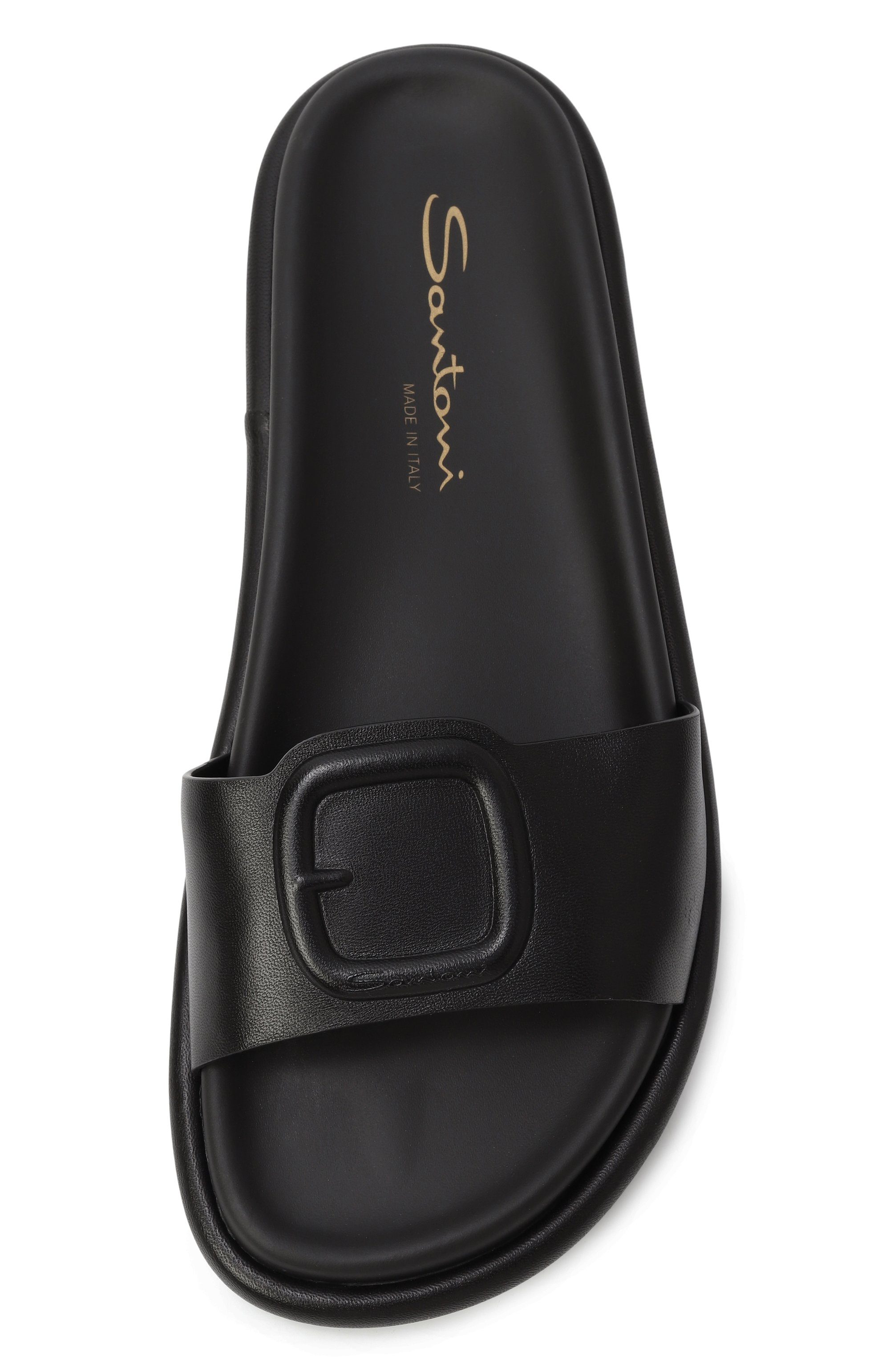 Кожаные шлепанцы SANTONI, арт. WHXG71409G0MTKED, фото 6