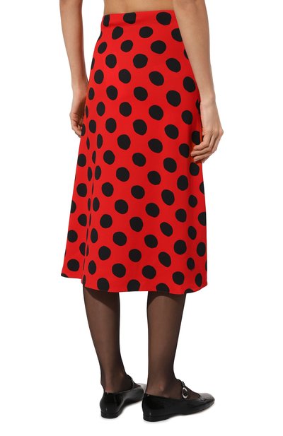 Юбка из вискозы MARNI красного цвета по цене 87550 руб., арт. G0MA0567A0/UTV996, фото 4 Юбка из вискозы MARNI, арт. G0MA0567A0/UTV996, фото 4