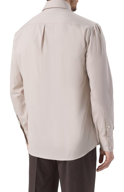 Хлопковая рубашка BRUNELLO CUCINELLI, арт. MW6040028, фото 4