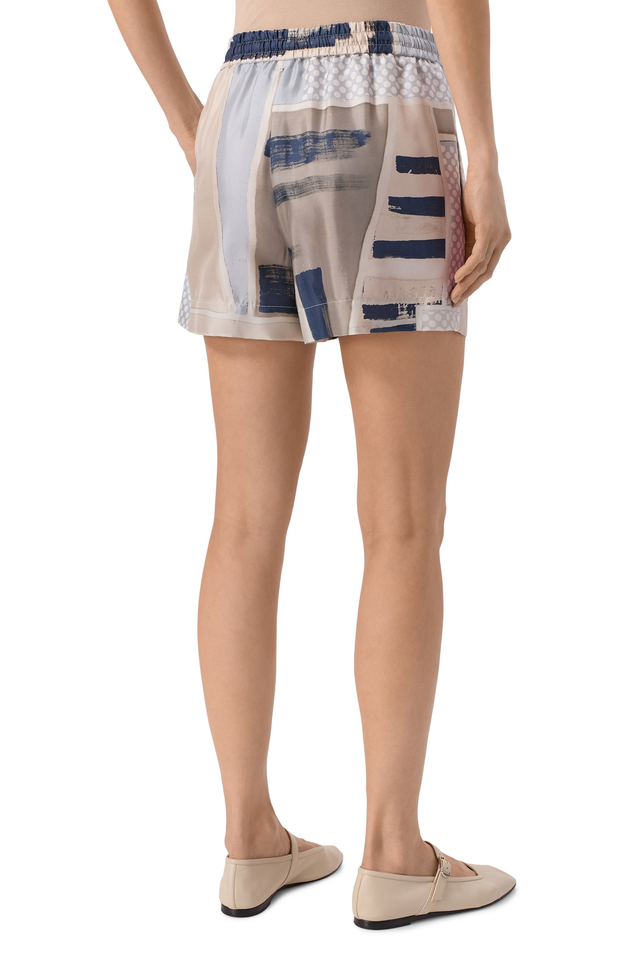 Шелковые шорты LORENA ANTONIAZZI, арт. E2553PA17A/4916, фото 4