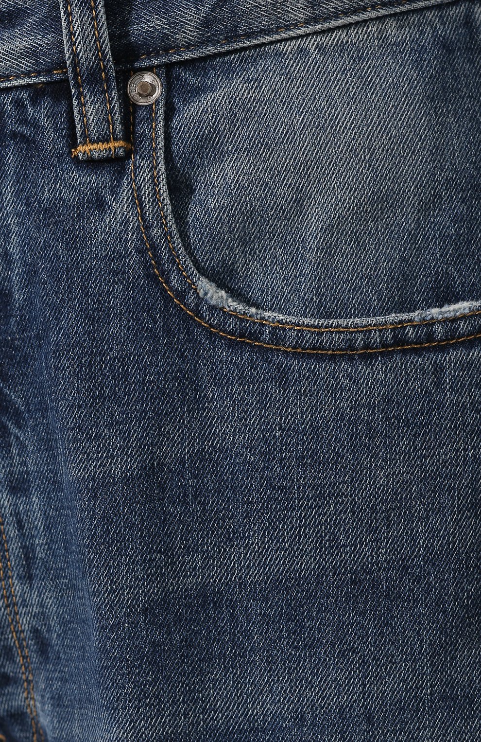 Джинсы GOLDEN GOOSE DELUXE BRAND синего цвета по цене 31450 руб., арт. G35WP107.A2, фото 5 Джинсы GOLDEN GOOSE DELUXE BRAND, арт. G35WP107.A2, фото 5