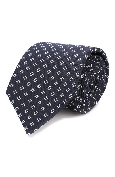 Мужской галстук из смеси шелка и хлоп ка CORNELIANI, арт. 83U302-9120417/00