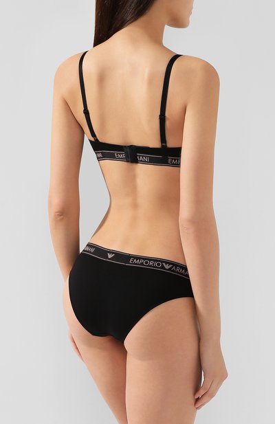 Трусы-слипы EMPORIO ARMANI черного цвета по цене 3360 руб., арт. 162525/9A317, фото 3 Трусы-слипы EMPORIO ARMANI, арт. 162525/9A317, фото 3
