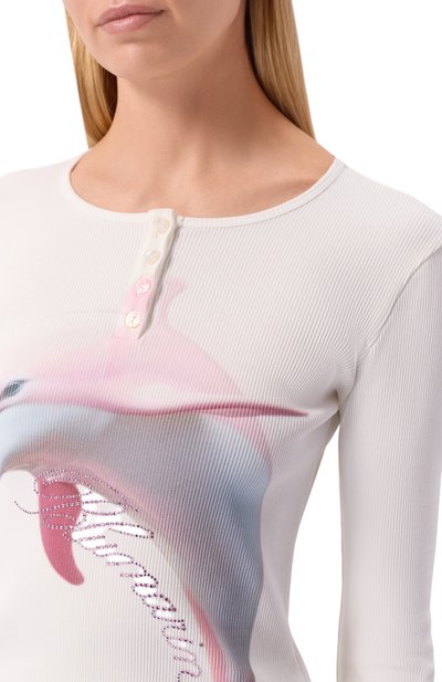 Хлопковый пуловер BLUMARINE, арт. 2T122A, фото 5