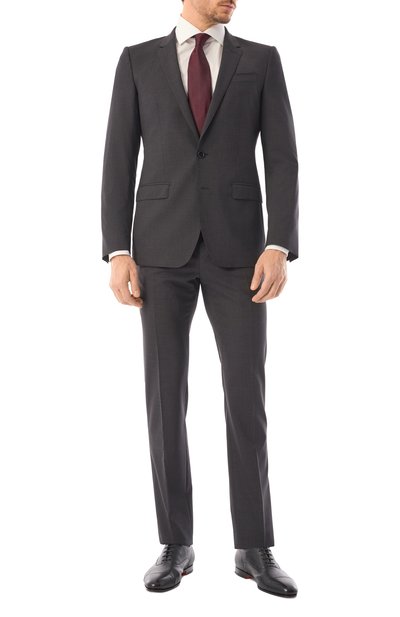 Шерстяной костюм DOLCE & GABBANA темно-серого цвета по цене 239000 руб., арт. GK0EMT/GG187, фото 2 Шерстяной костюм DOLCE & GABBANA, арт. GK0EMT/GG187, фото 2