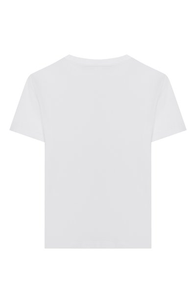 Хлопковая футболка STELLA MCCARTNEY белого цвета по цене 8530 руб., арт. TX8Q81, фото 2 Хлопковая футболка STELLA MCCARTNEY, арт. TX8Q81, фото 2