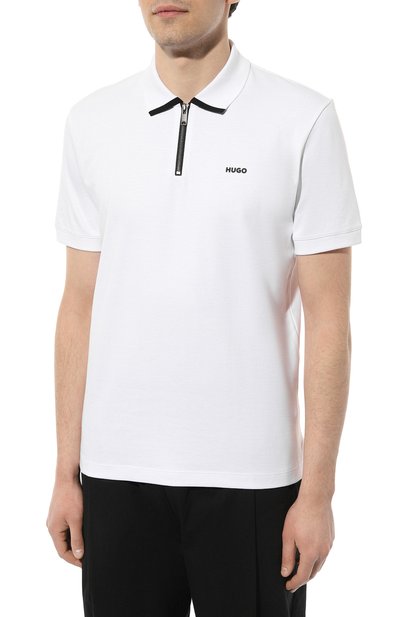 Хлопковое поло HUGO, арт. 50511721, фото 3