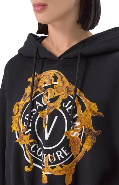 Хлопковое худи VERSACE JEANS COUTURE, арт. 79HAIE01/CF00E, фото 5