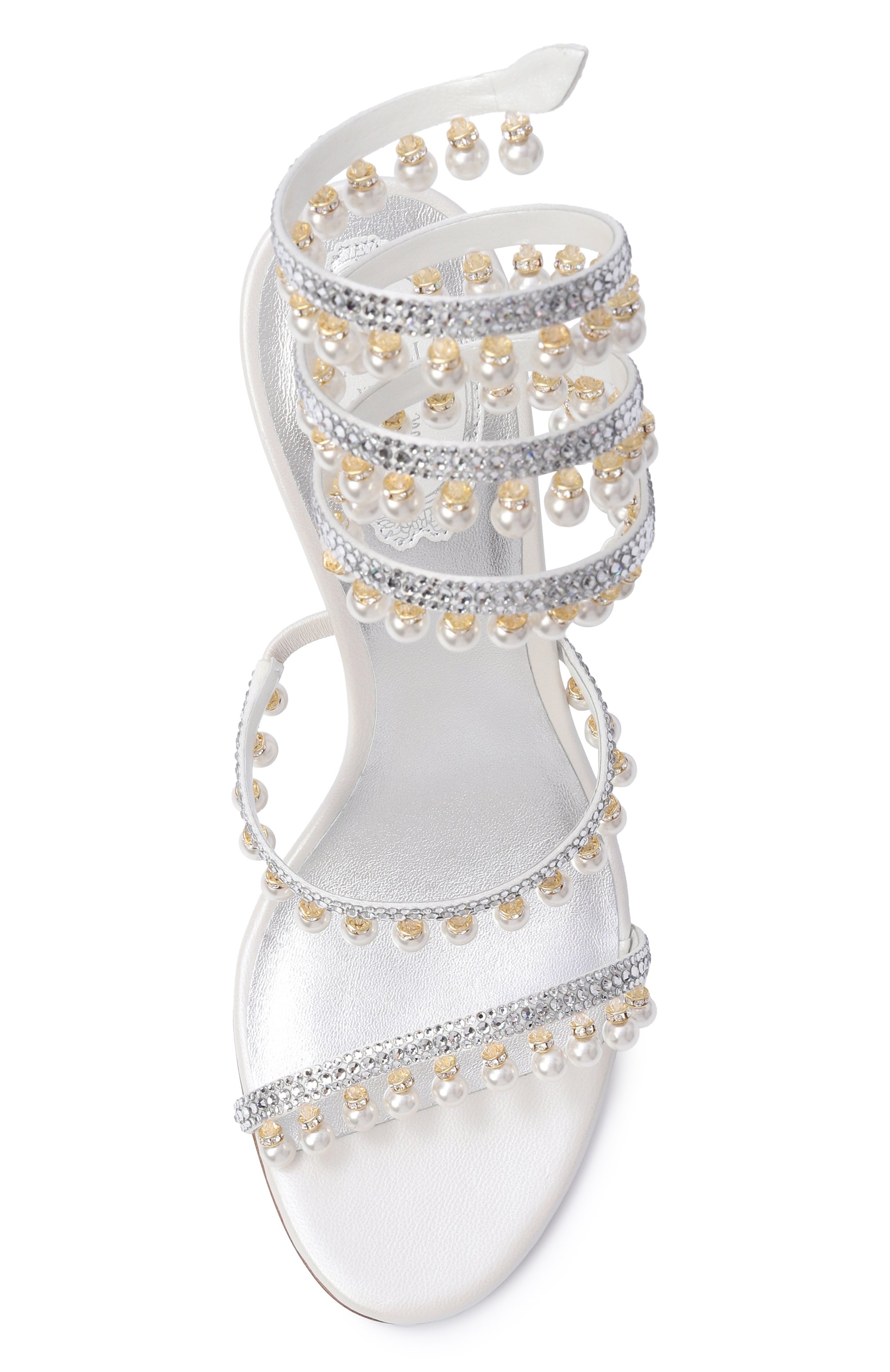 Текстильные босоножки chandelier 105 RENE CAOVILLA, арт. C12380-105/R001, фото 6