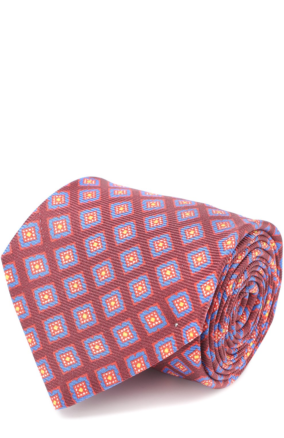 Шелковый галстук с узором KITON, арт. KLC06E32, фото 1