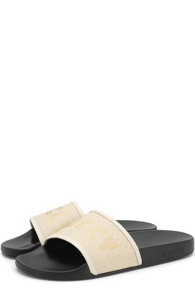 Резиновые шлепанцы с принтом GUCCI, арт. 519996/9QR10, фото 1