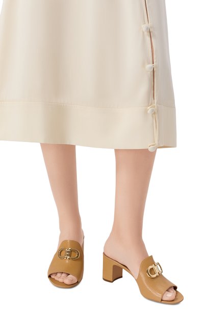 Женские кожаные мюли rexy 55 FERRAGAMO, арт. 01L321/790