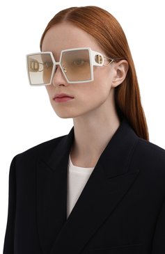 Женские солнцезащитные очки DIOR EYEWEAR белого цвета, арт. 30M0NTAIGNE SU 96H5 | Фото 2 (Региональные ограничения белый список (Axapta Mercury): Не проставлено, RU; Нос: Не проставлено; Тип очков: С/з; Очки форма: Квадратные, Прямоугольные; Оптика Гендер: оптика-женское)