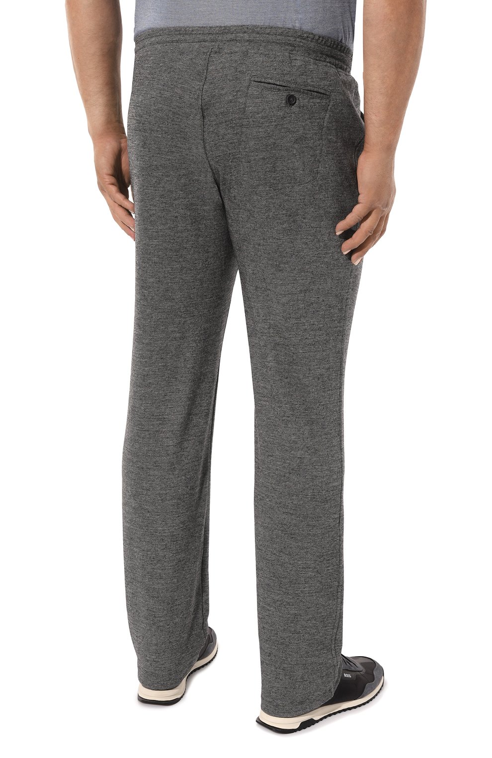 Брюки из хлопка и шерсти CAPOBIANCO серого цвета по цене 52300 руб., арт. MPAN.DB00./58-60, фото 4 Брюки из хлопка и шерсти CAPOBIANCO, арт. MPAN.DB00./58-60, фото 4