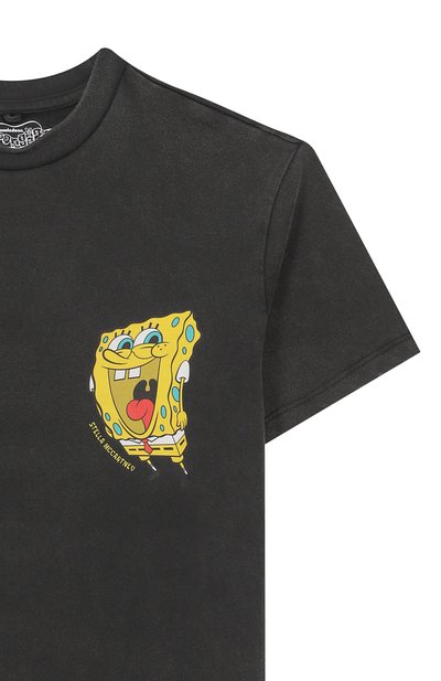 Хлопковая футболка STELLA MCCARTNEY темно-серого цвета по цене 9950 руб., арт. TW8S81, фото 3 Хлопковая футболка STELLA MCCARTNEY, арт. TW8S81, фото 3