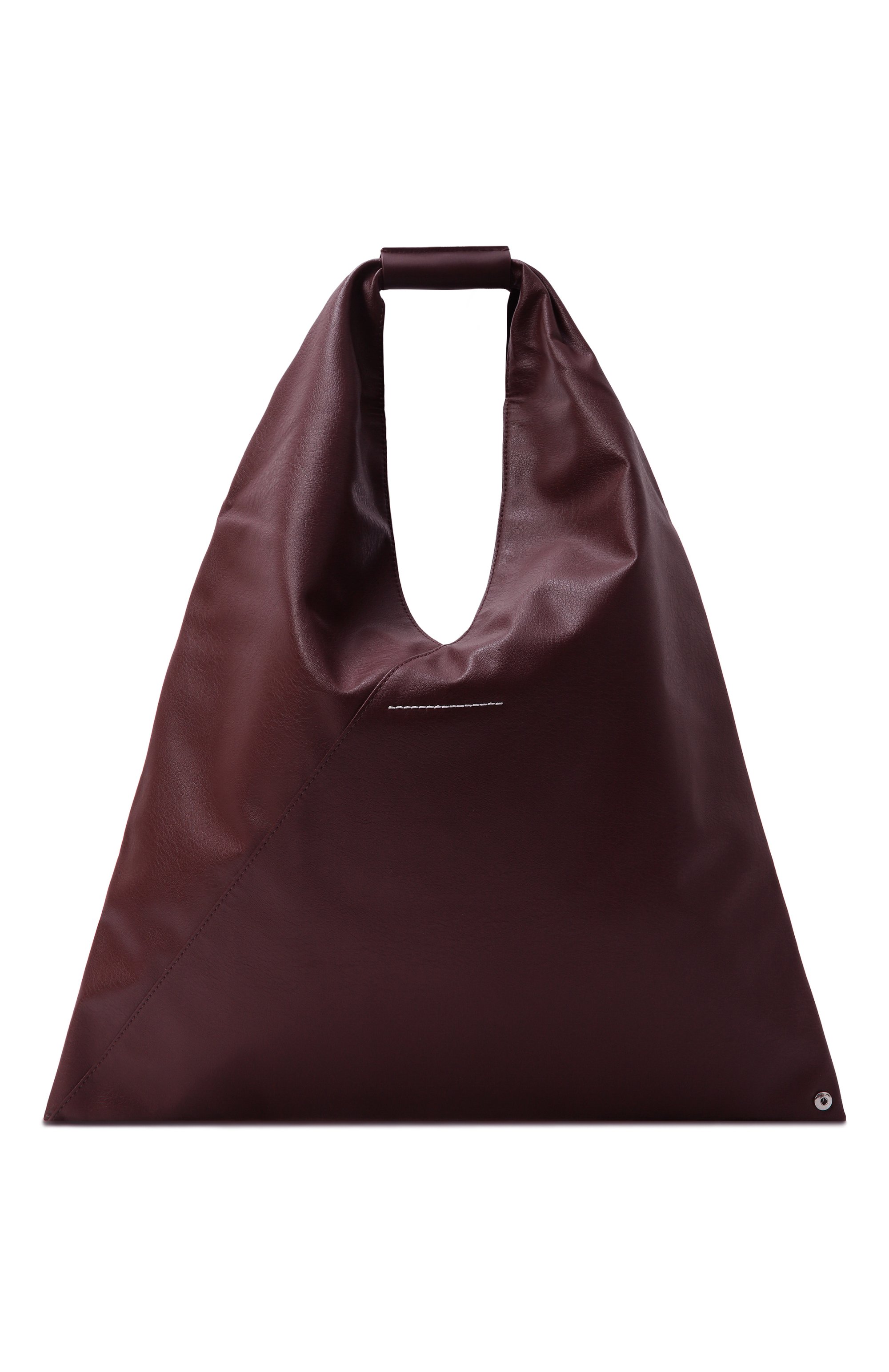 Сумка classic japanese MM6 бордового цвета по цене 46150 руб., арт. S54WD0039/P8396, фото 6 Сумка classic japanese MM6, арт. S54WD0039/P8396, фото 6