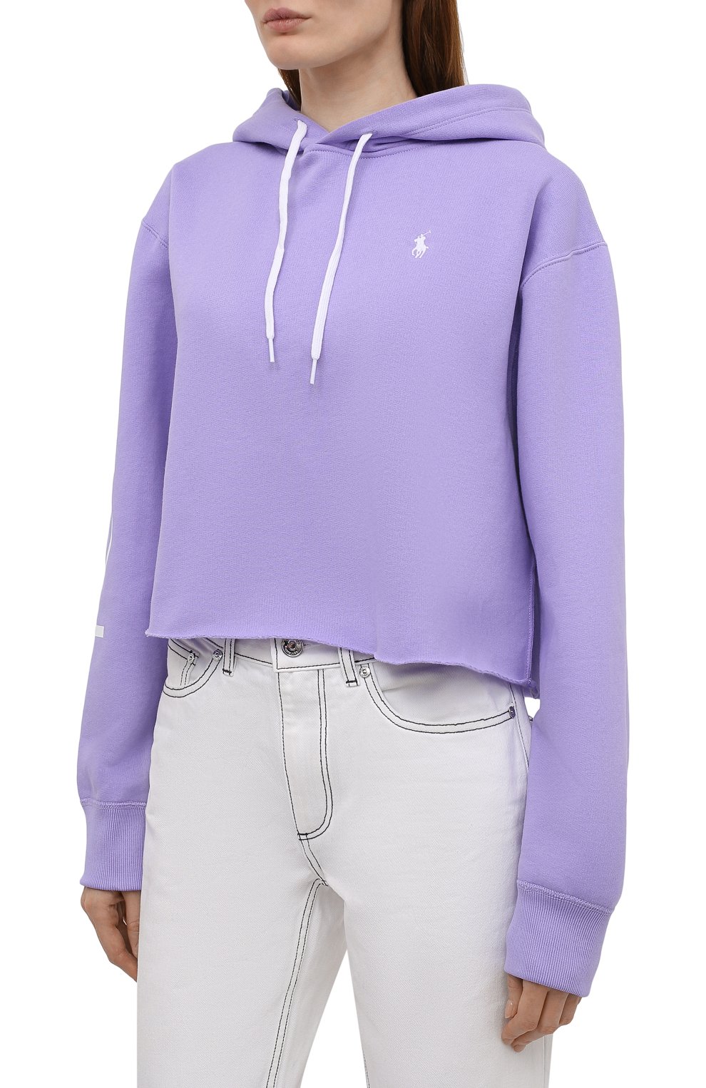 Хлопковое худи POLO RALPH LAUREN сиреневого цвета по цене 21800 руб., арт. 211843275, фото 3 Хлопковое худи POLO RALPH LAUREN, арт. 211843275, фото 3