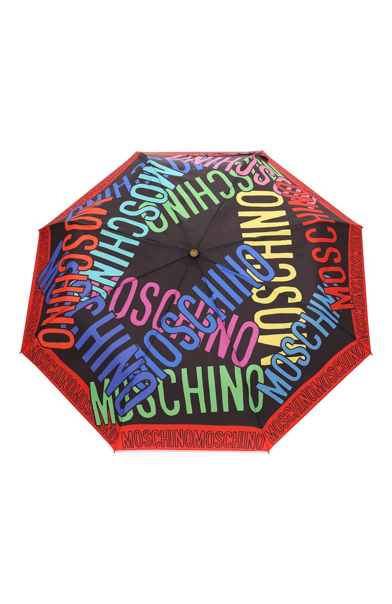 Женский складной зонт MOSCHINO разноцветного цвета, арт. 8011-0PENCL0SE | Фото 1 (Материал: Текстиль, Металл, Синтетический материал; Материал сплава: Проставлено; Нос: Не проставлено)